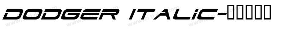 Dodger Italic字体转换